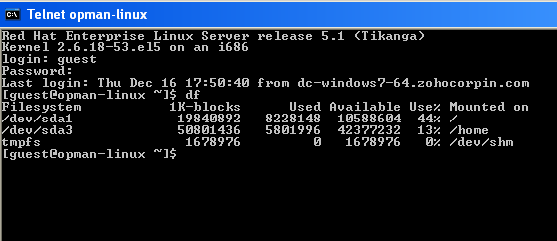 Network Monitoring Tools: Telnet/SSH