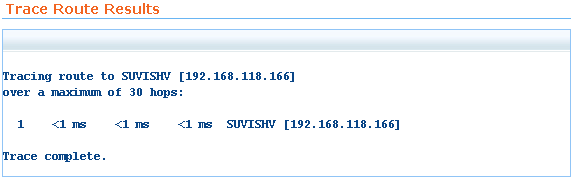 Network Monitoring Tools - TraceRoute