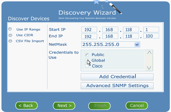 Discovery Wizard