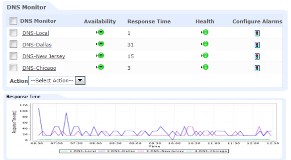 Monitor DNS service