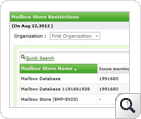 Mailbox Store Restrictions Report