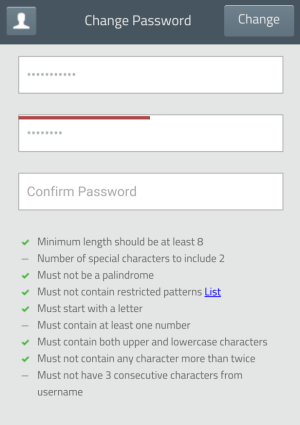 Mobile password policy enforcer overview