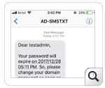 Password expiry notification mobile app