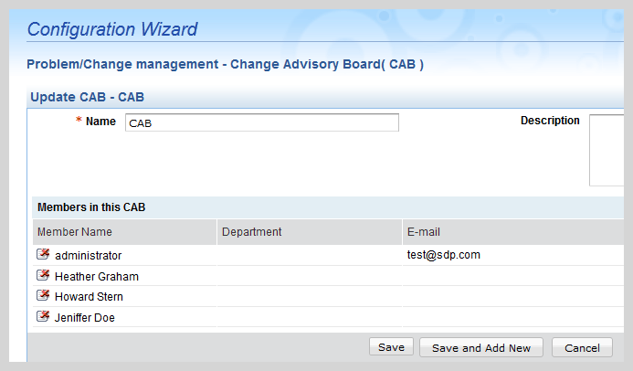Change Advisory Board