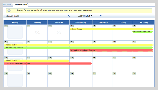 Change Calendar